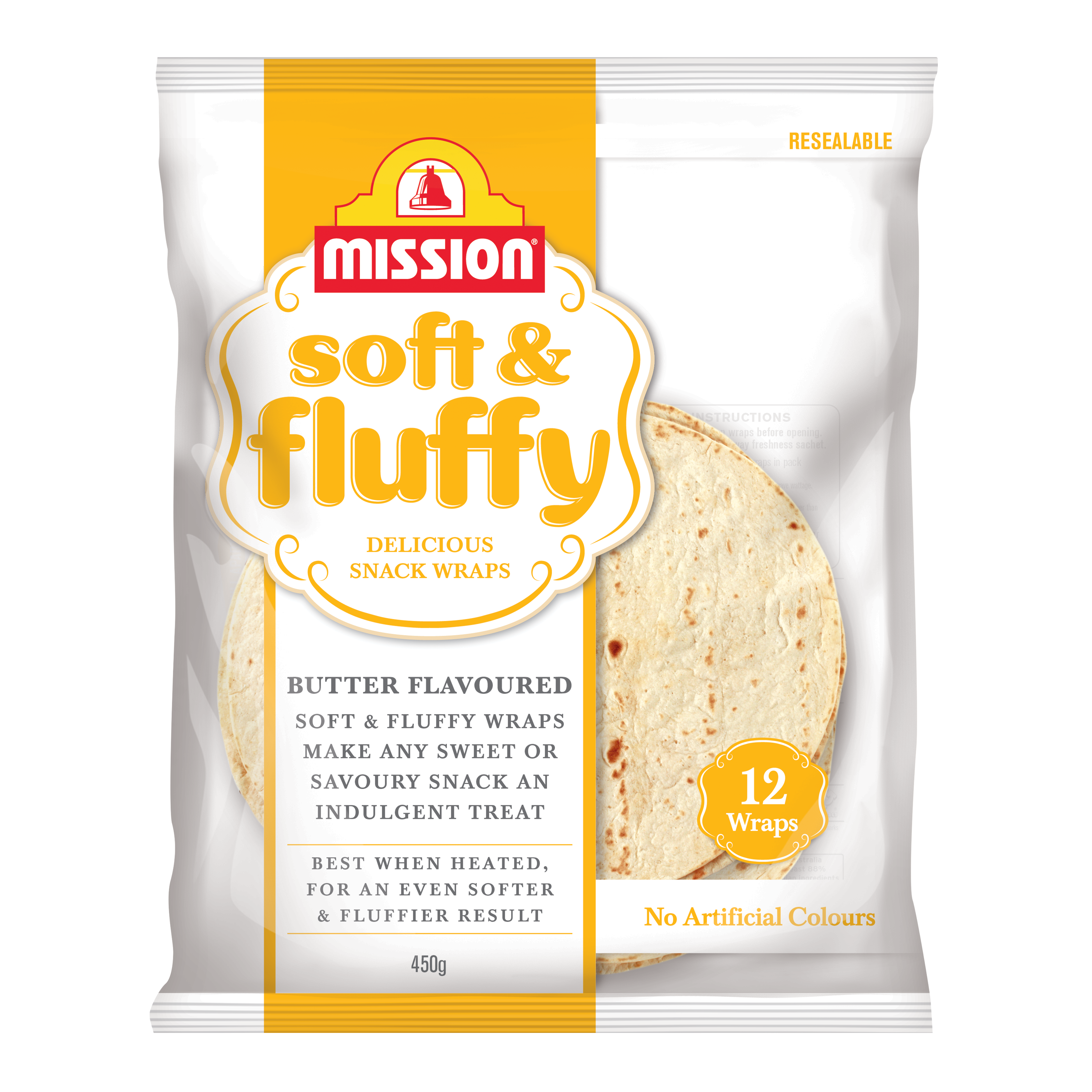 Mission Soft & Fluffy Butter Flavoured Wraps