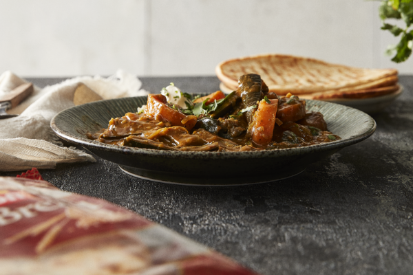 Eggplant and Sweet Potato Curry