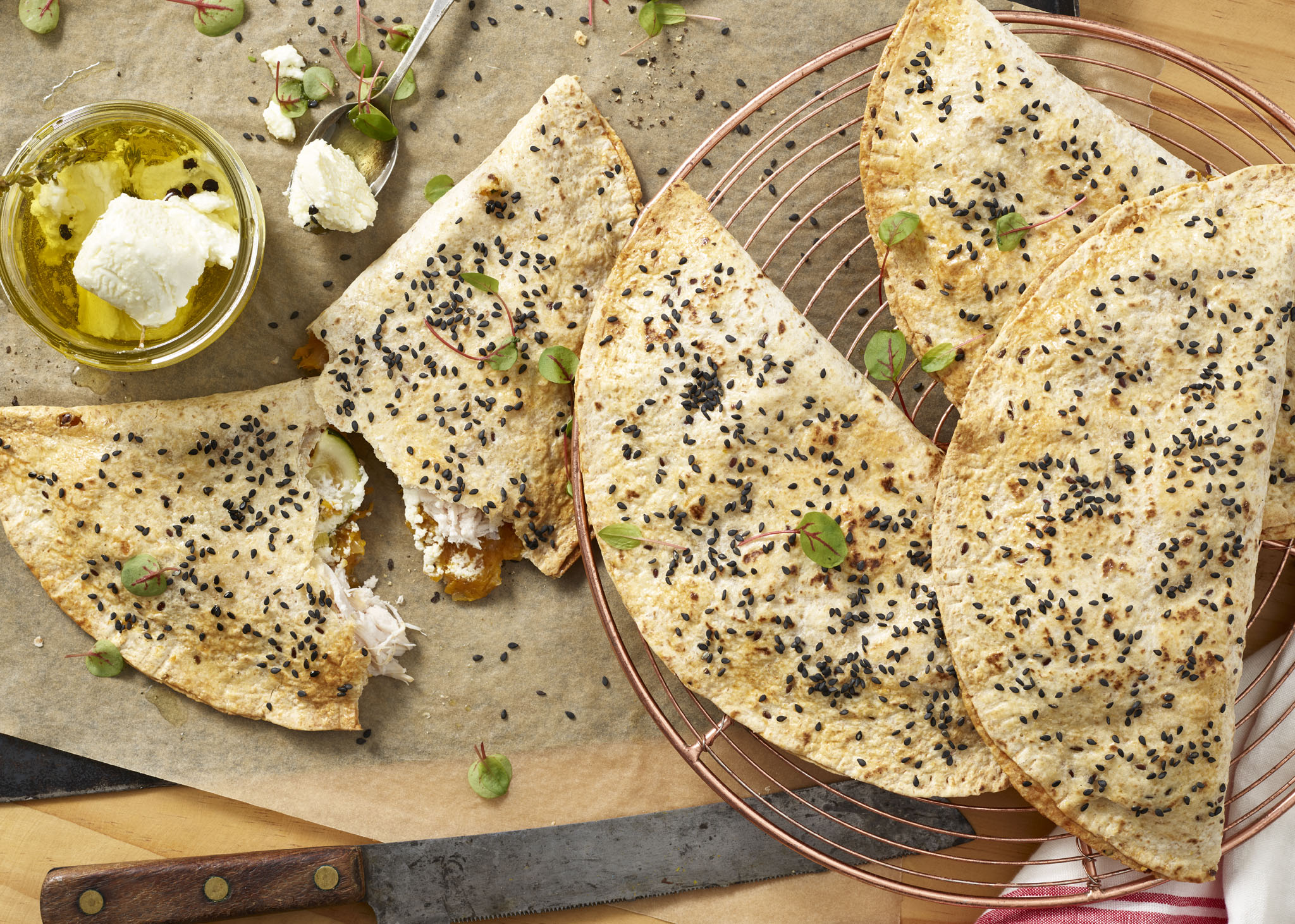 Roast Pumpkin, Chicken and Persian Feta Pasties