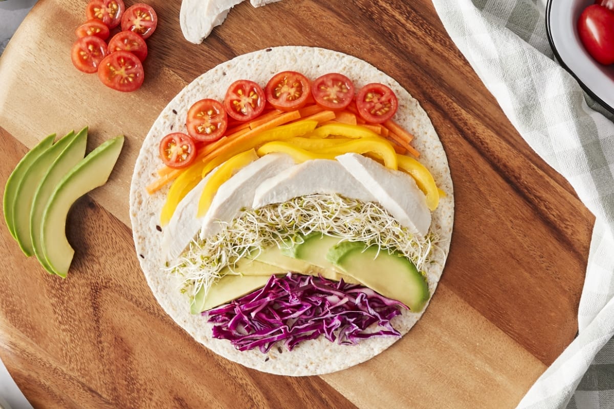 Kids Rainbow Wraps