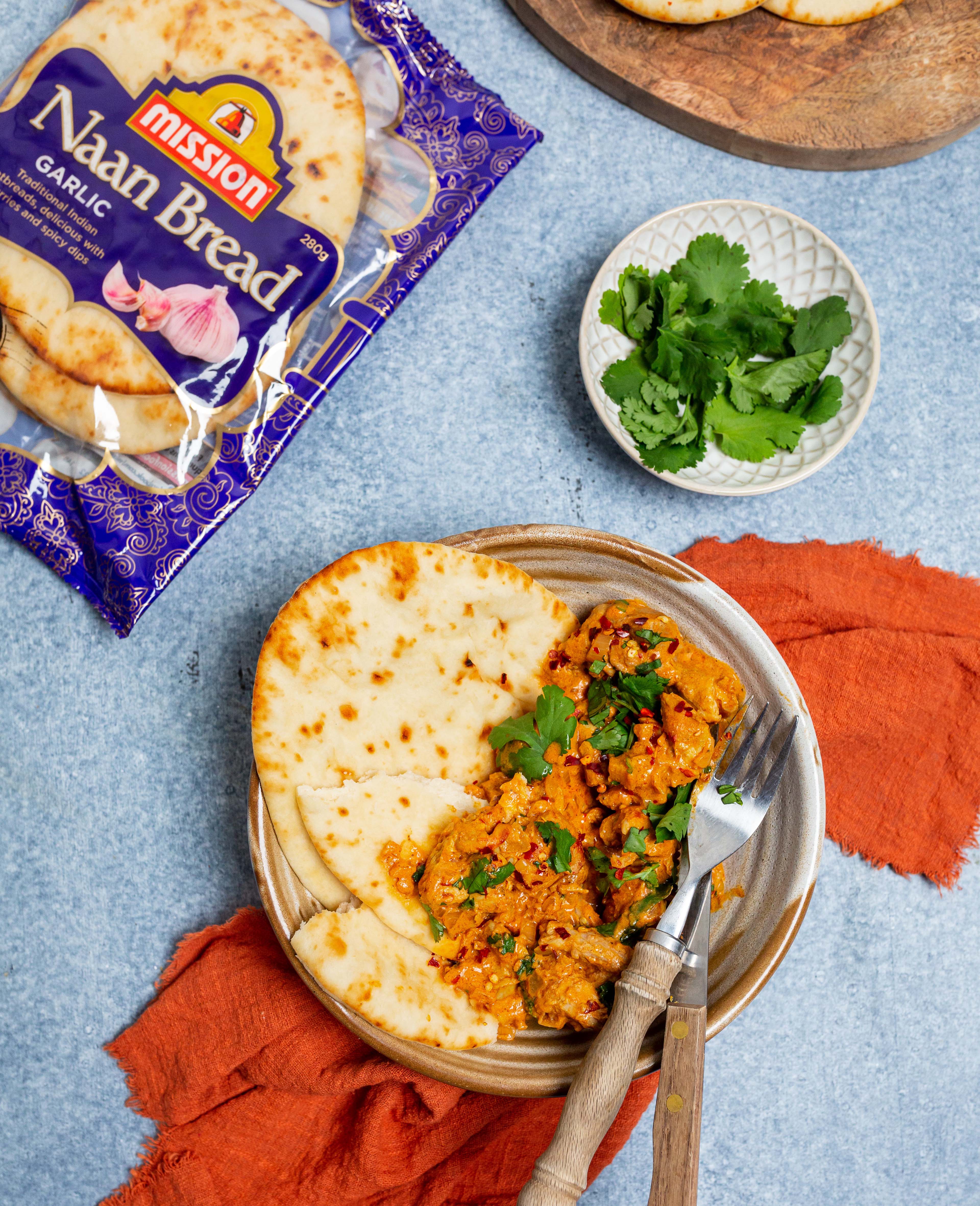 Butter Chicken with Naan