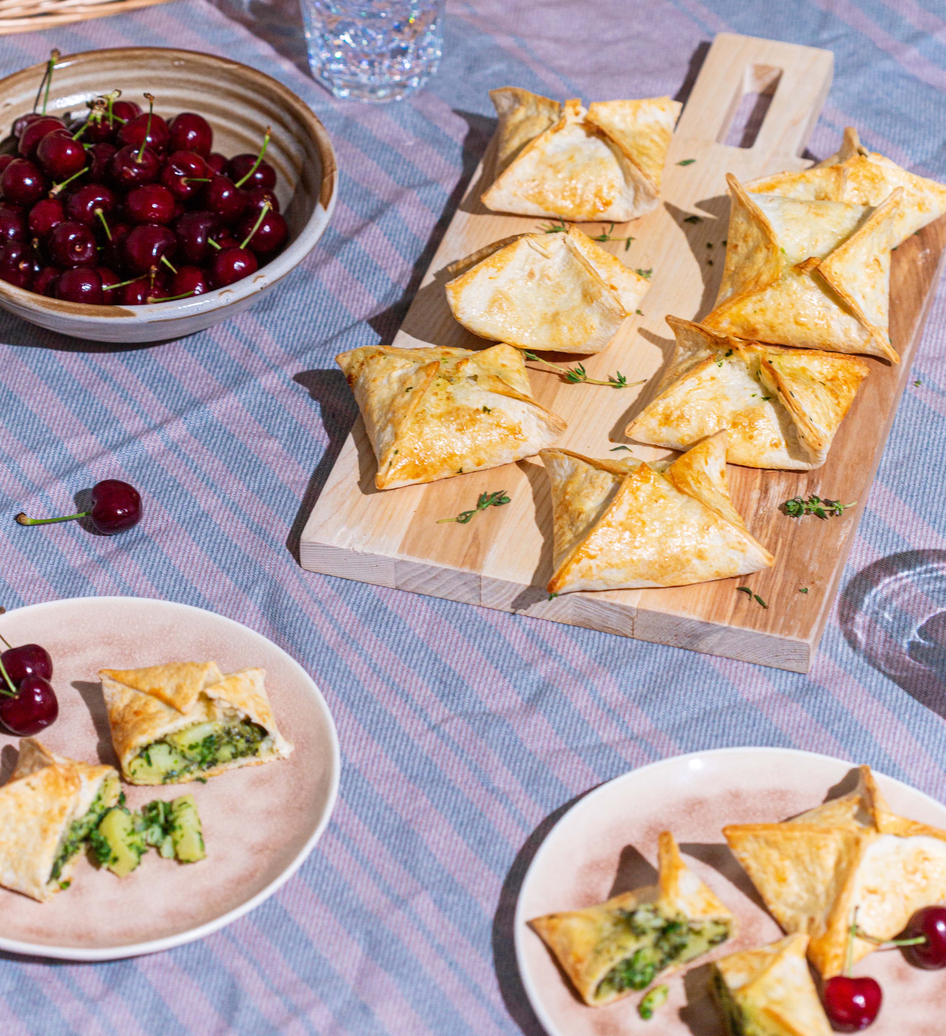 Spinach and Potato Pasties