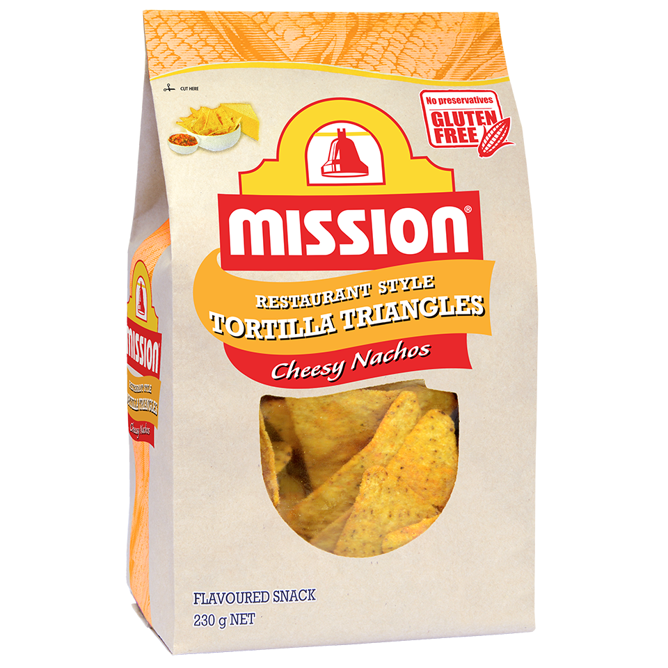 Mission Cheesy Nachos Tortilla Triangles