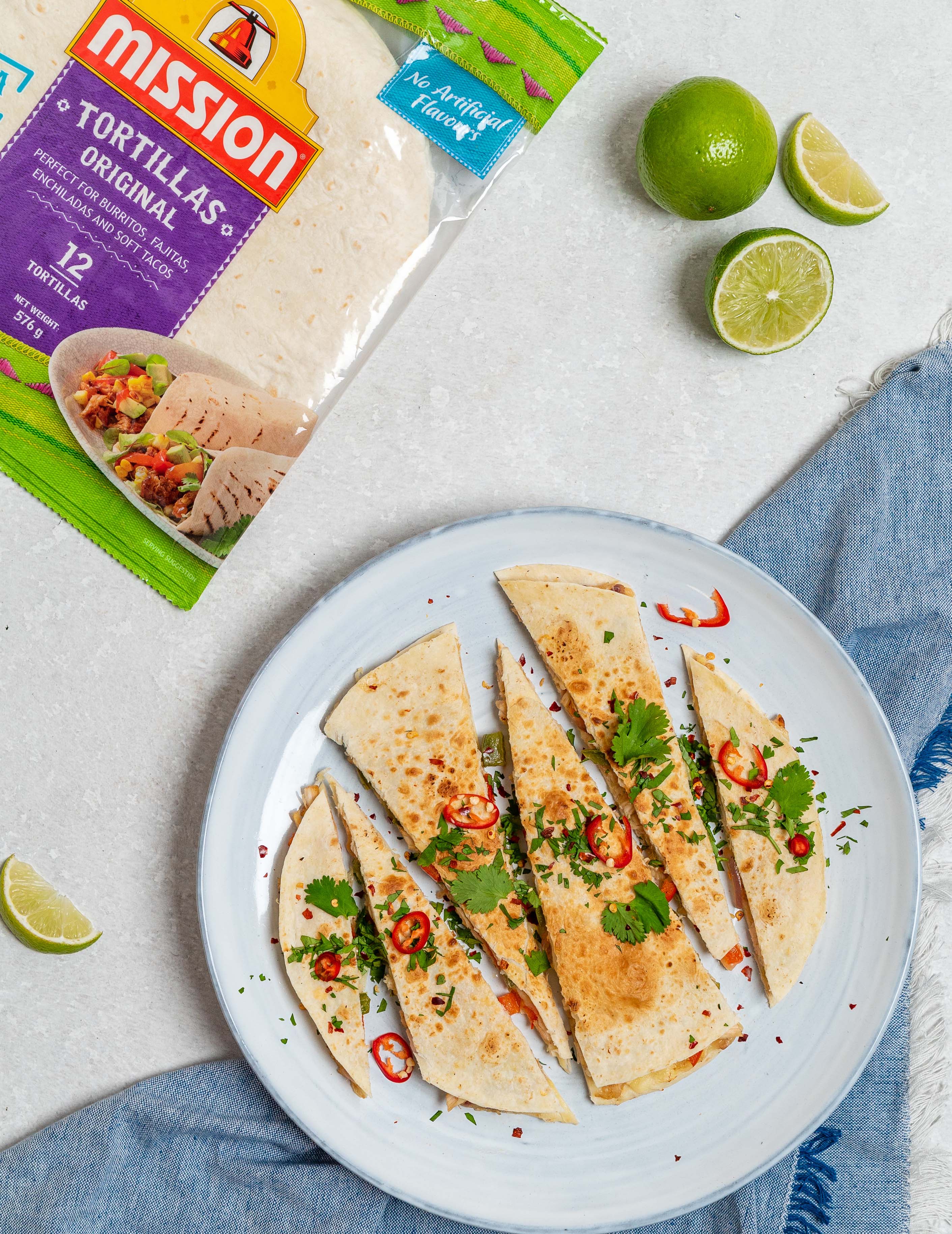 Chicken Fajita Style Quesadilla