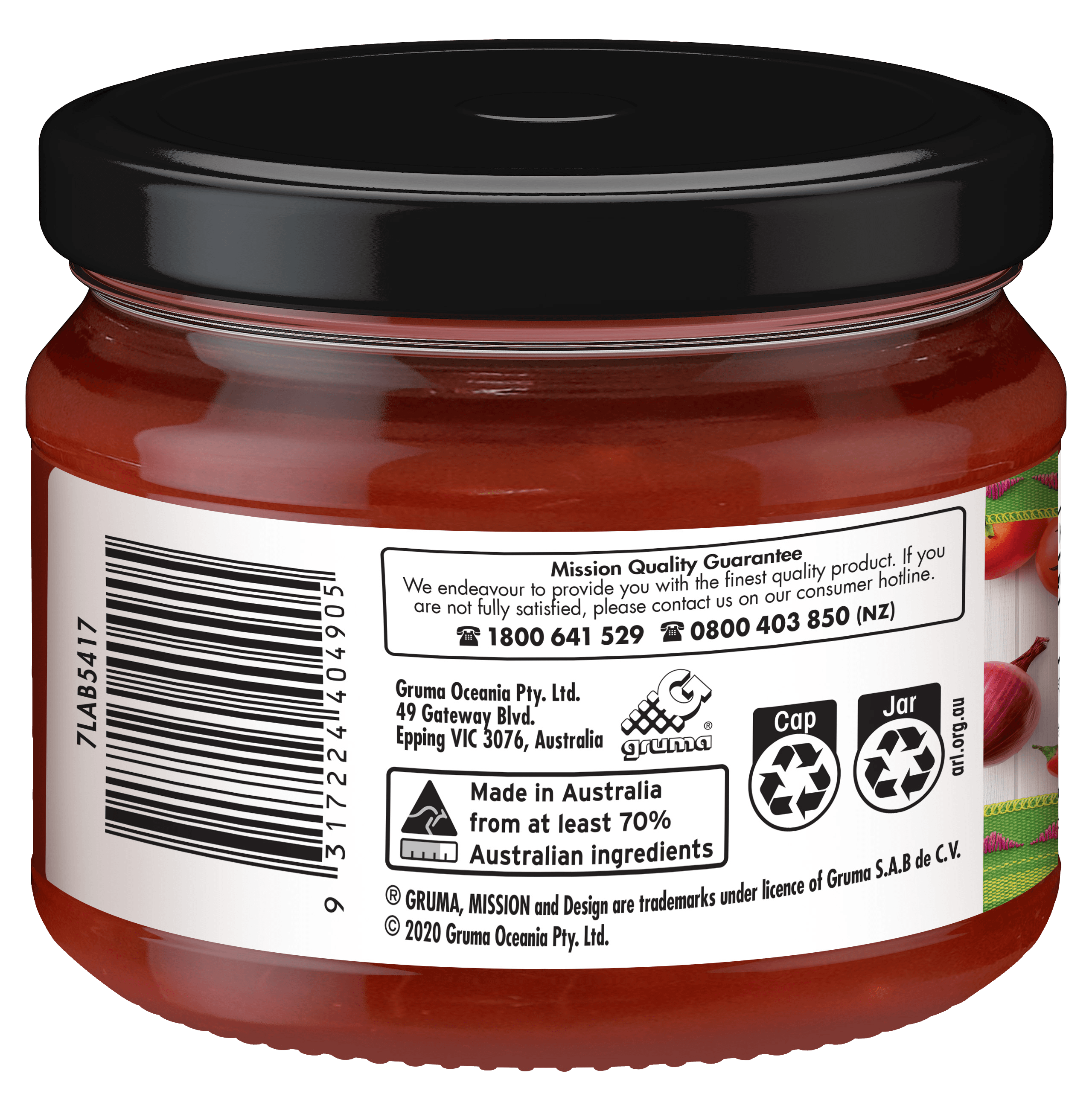 Mission Chunky Salsa Medium Render Logo Back